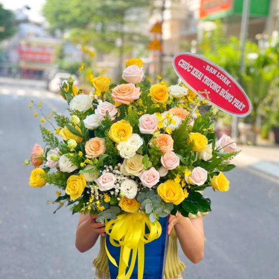 Hộp Hoa Chúc Mừng GHN 129