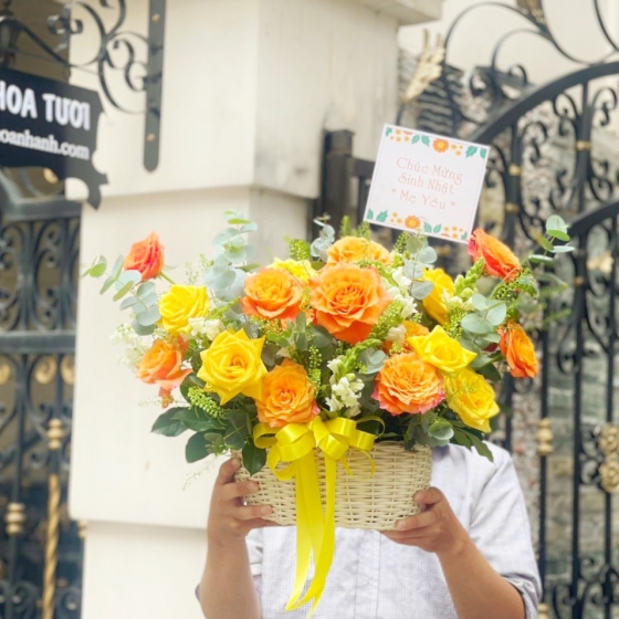 Giỏ Hoa Chúc Mừng MCT 89